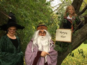 Professor McGOnagall, Professor Dumbledore, and Harry Potter even made appearances at his party.